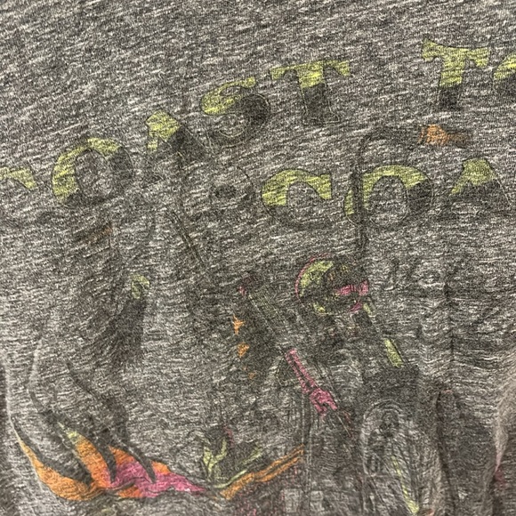 LAUREN MOSHI Coast to Coast Bike The Legend Graphic Muscle Tank Grey Size XS - Picture 5 of 5